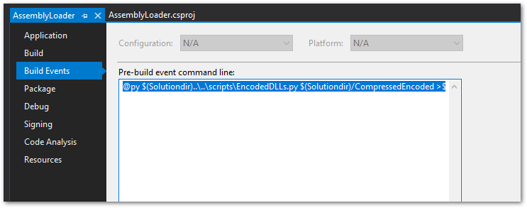 Visual Studio Build Events